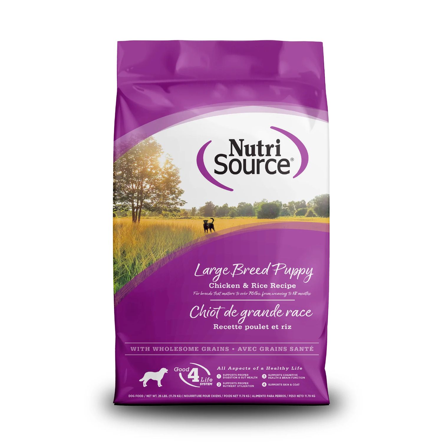 NutriSource Large Breed Puppy Turkey, Whitefish Meal &amp; Menhaden Fishmeal