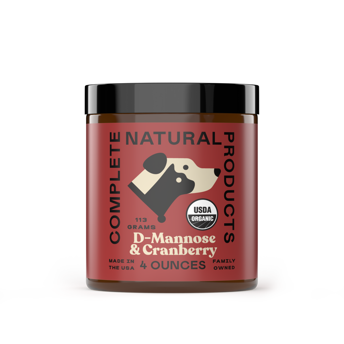 Organic D-Mannose &amp; Cranberry Powder for Dogs, Cats, &amp; Pets: 4 oz