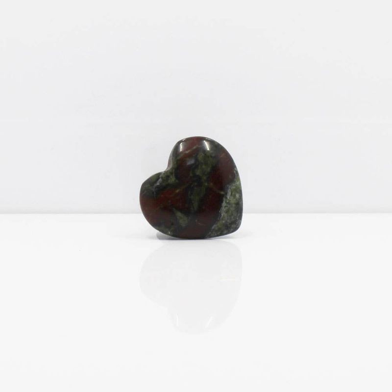 Dragon's Blood Gemstone Heart Car Vent Clip 3/4"