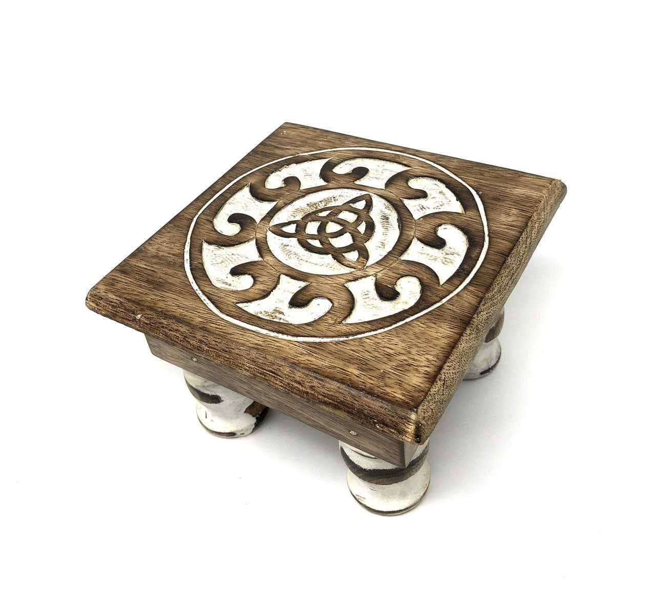 Wooden Altar table Triquetra 6''x 4''