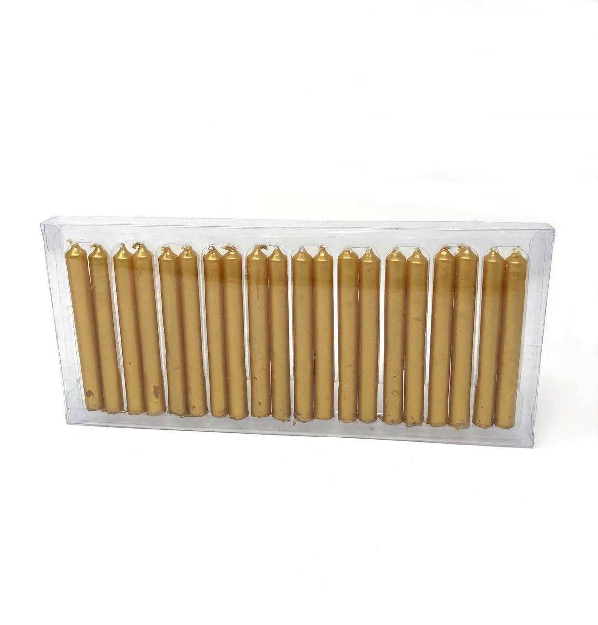 Chime Candles 4" Gold