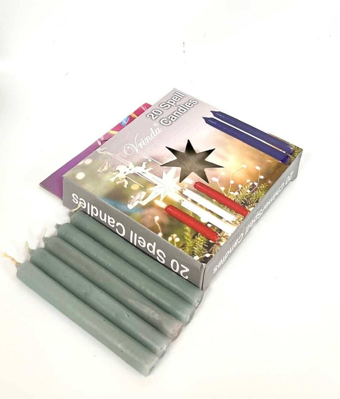 4''Chime/Spell candles Grey