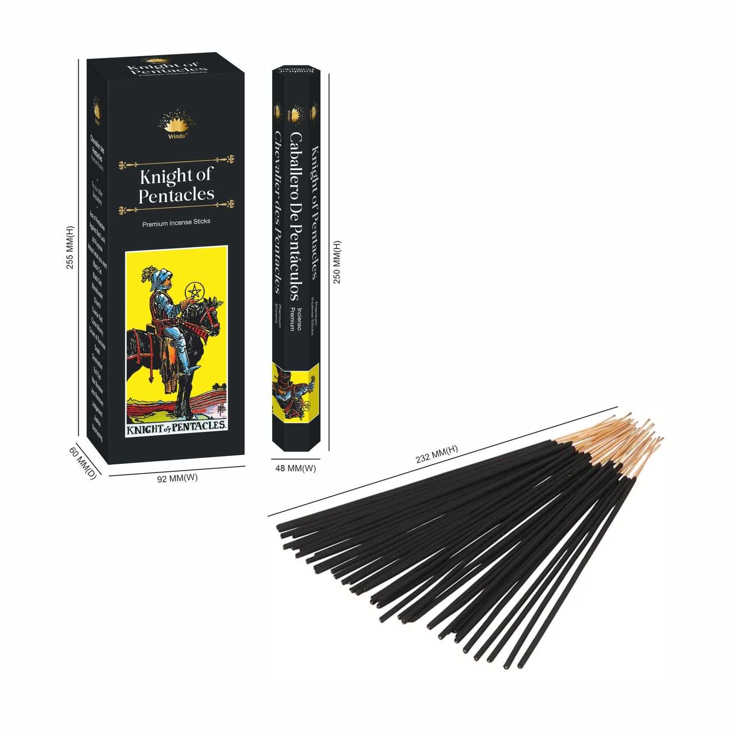 Knight Of Pentacles hexa incense sticks  Vrinda ®