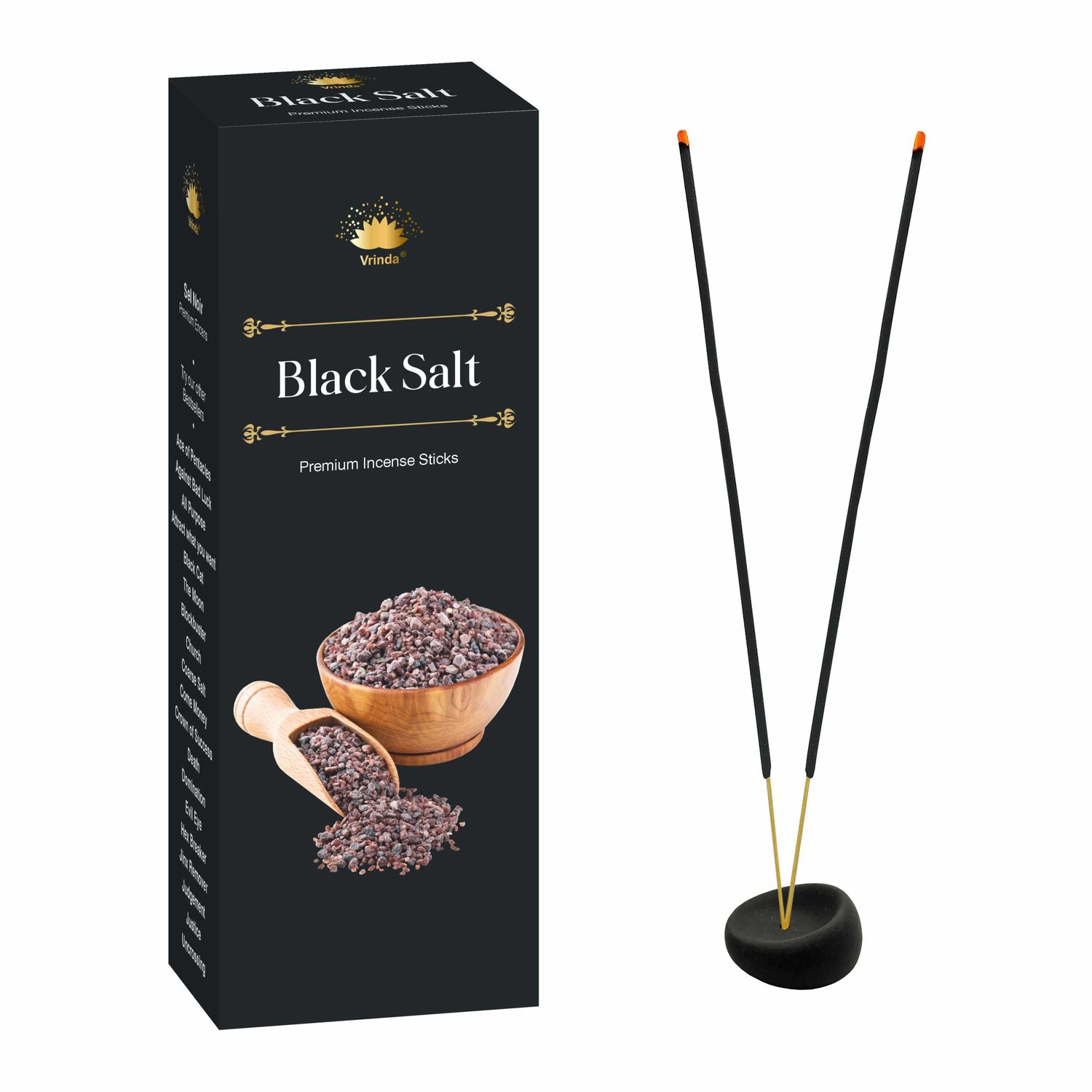 Black Salt hexa incense sticks
