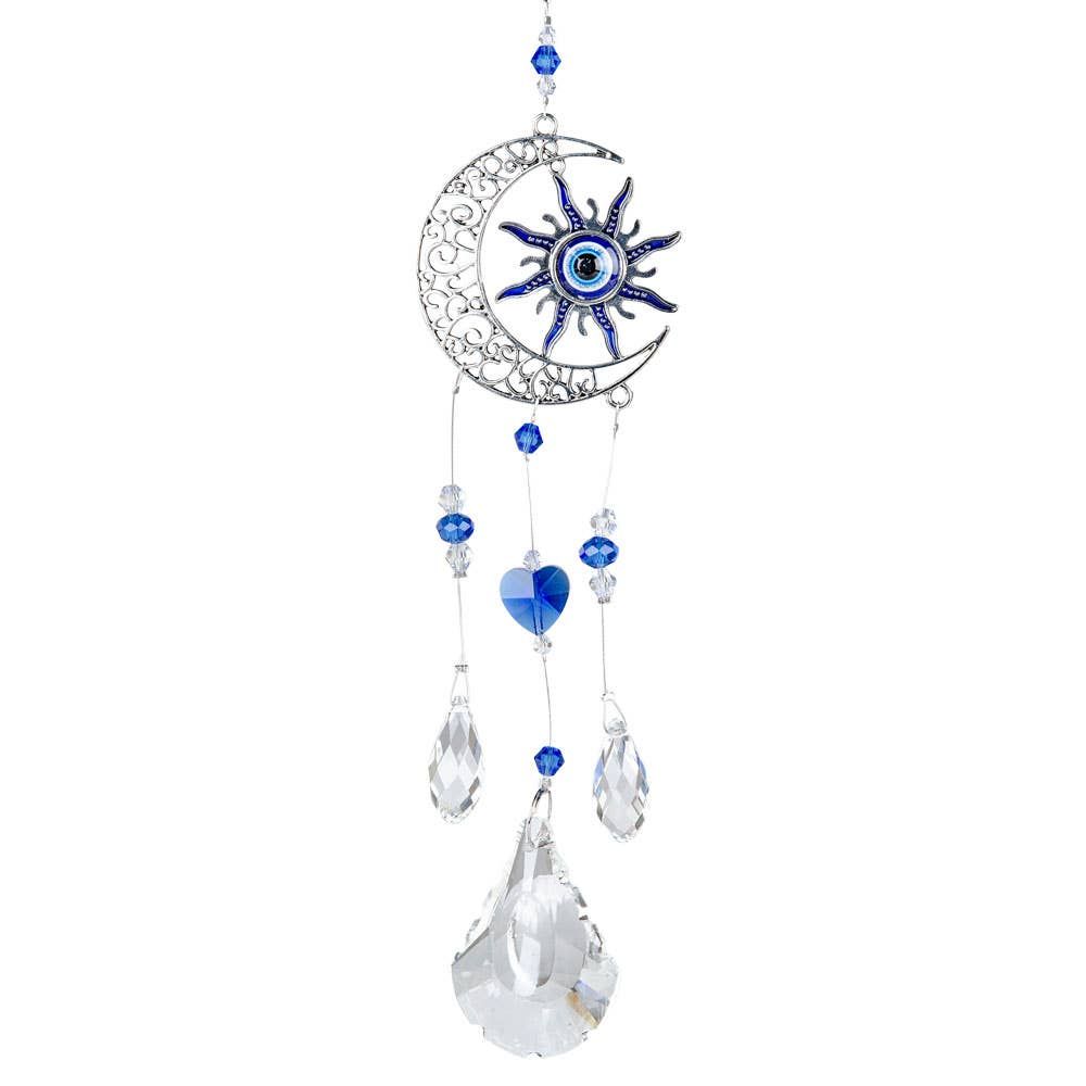 SUN &amp; MOON EVIL EYE SUNCATCHER