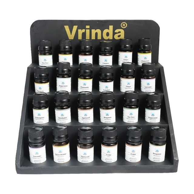 Wood Display for Essential Oils