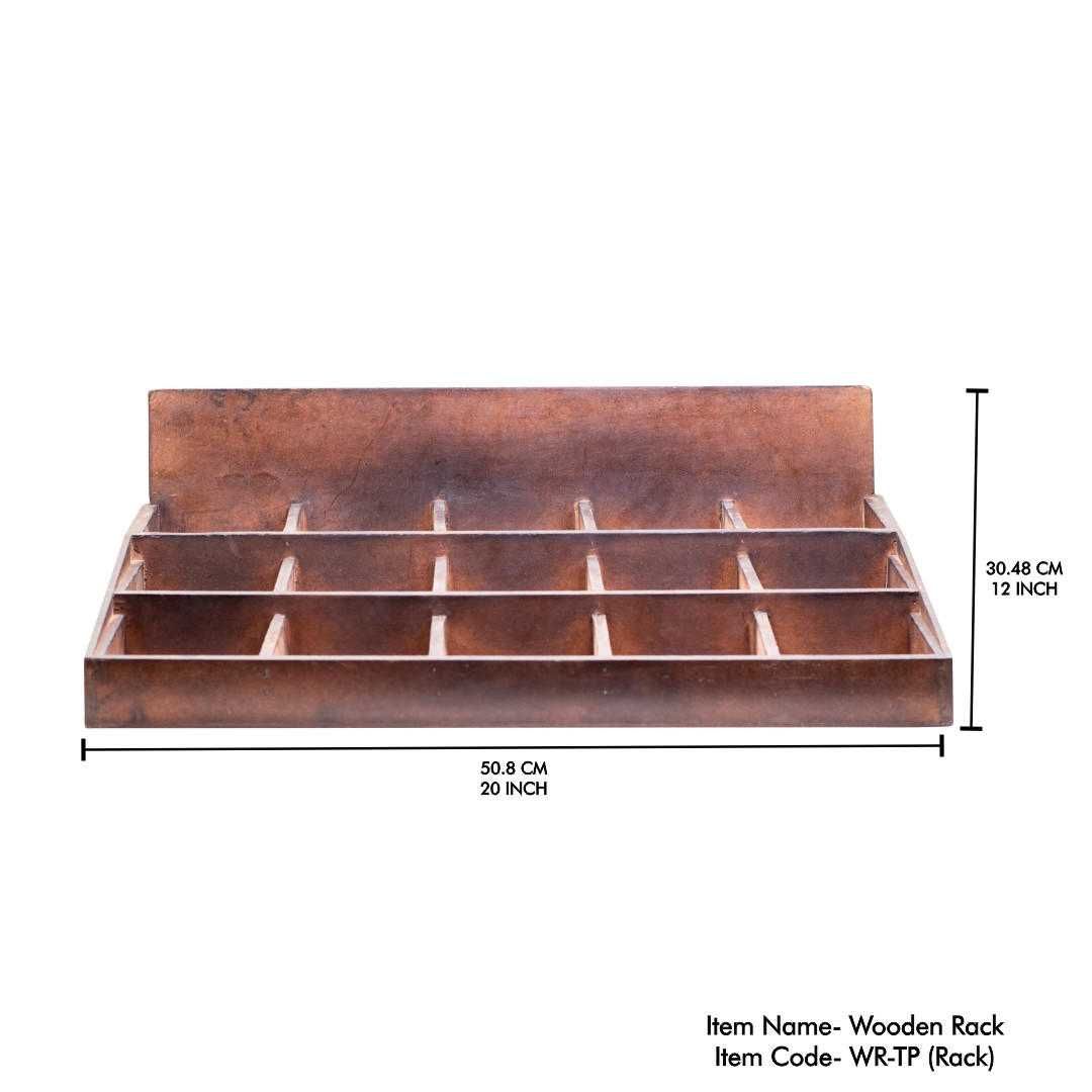 Wood Display for Tumbled Stones (Stones not Included)