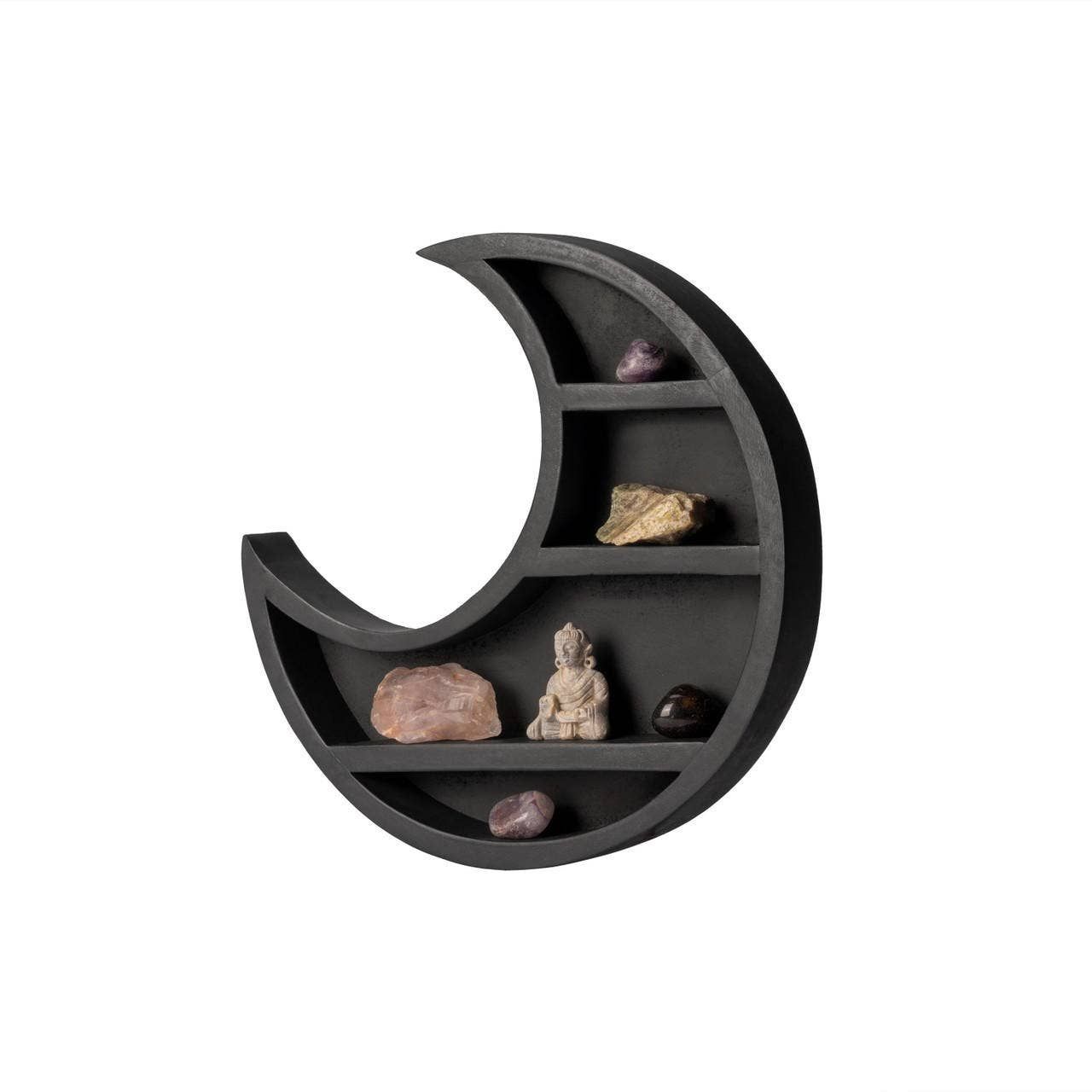 Wooden Wall Rack/ shelf Moon approx. 12"