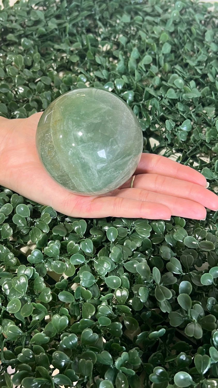 Green Flourite Sphere 60-80mm