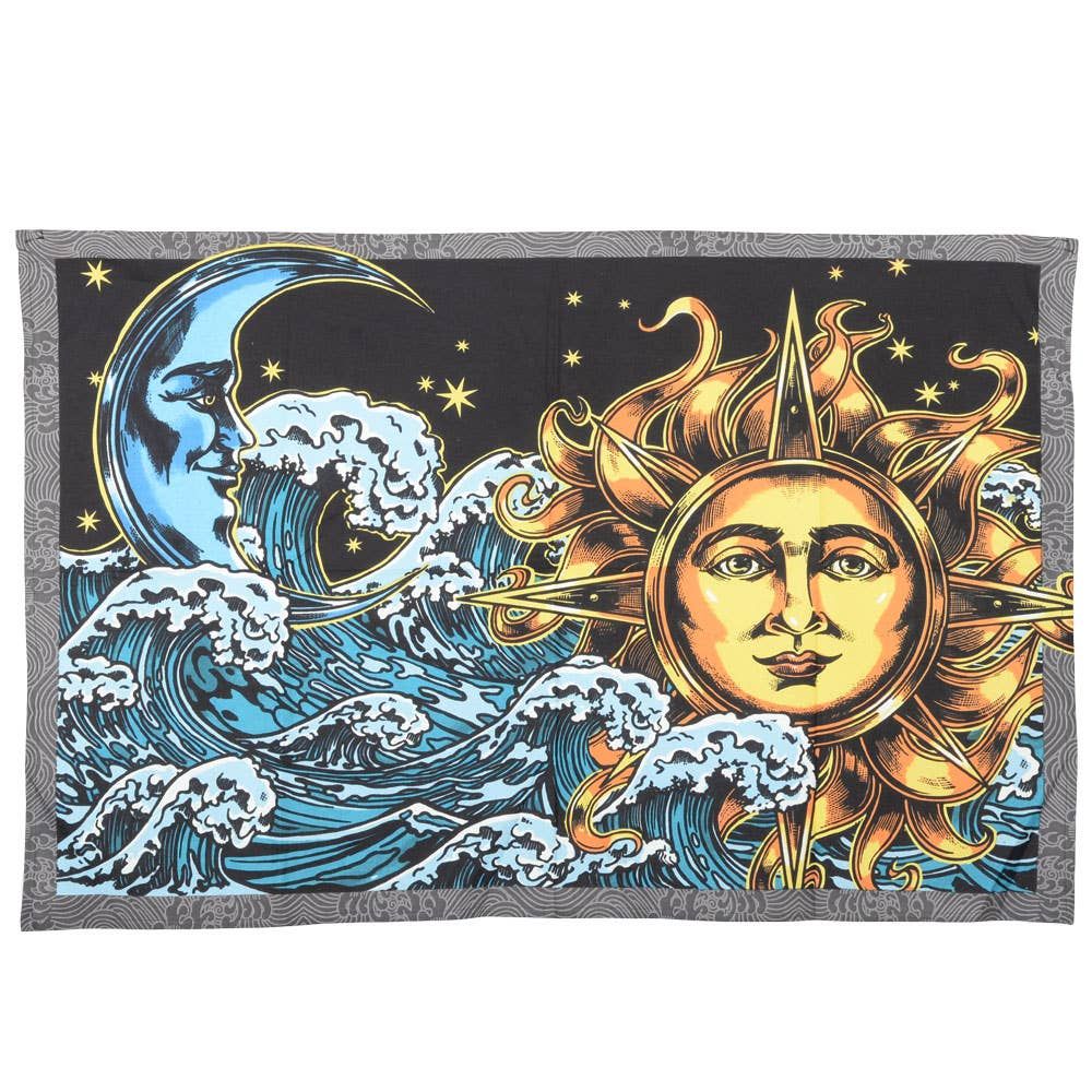 3D Moonrise Tapestry