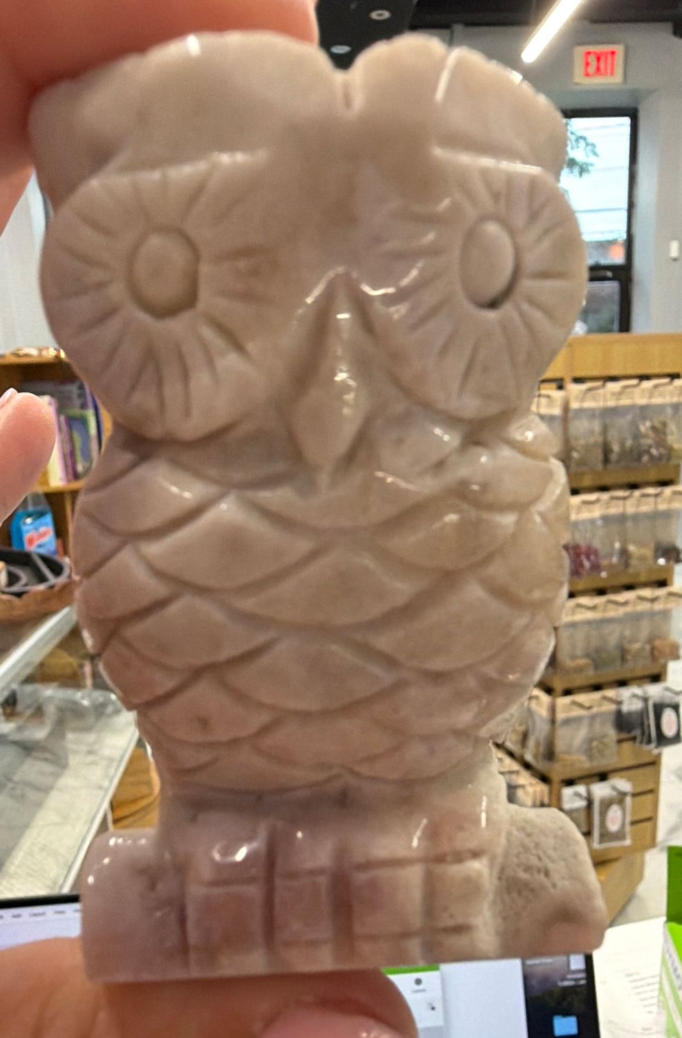 Lepidolite Owl