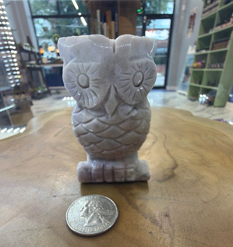 Lepidolite Owl