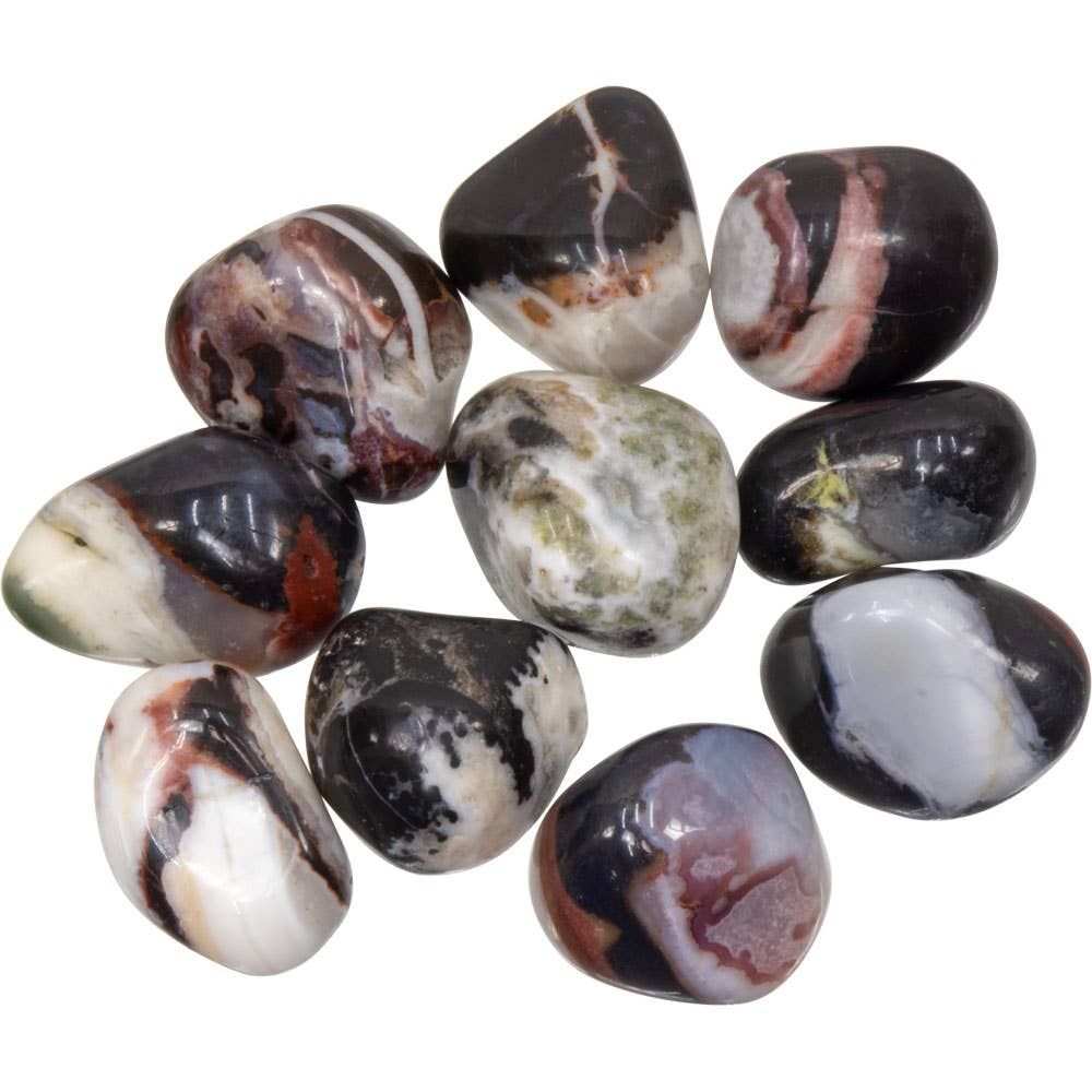 Tumbled Stones Black Sardonyx