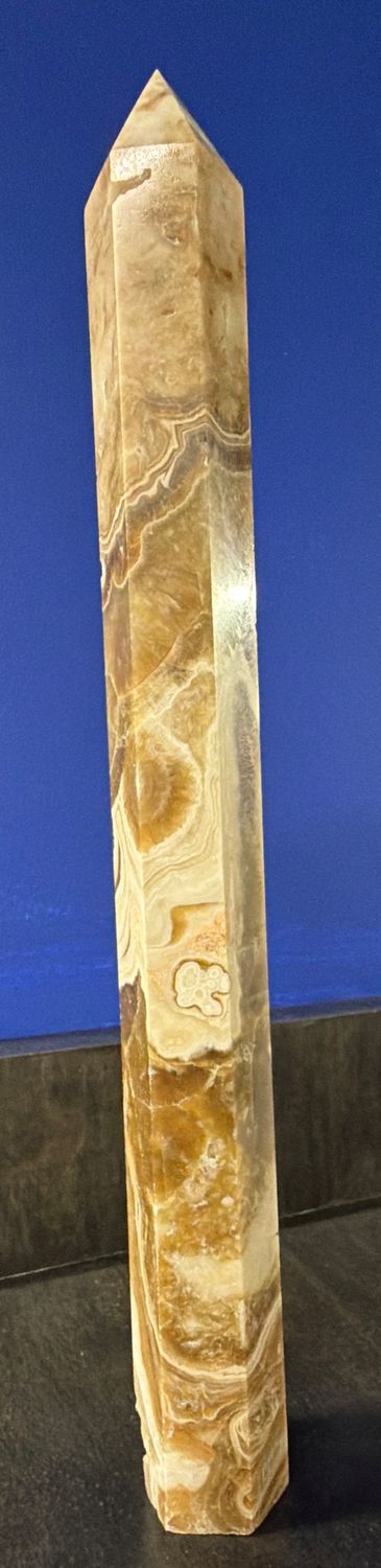 Honey Calcite Statement Tower