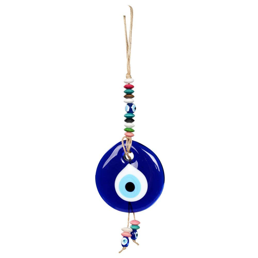 Evil Eye Wall Decoration With Wooden Beads