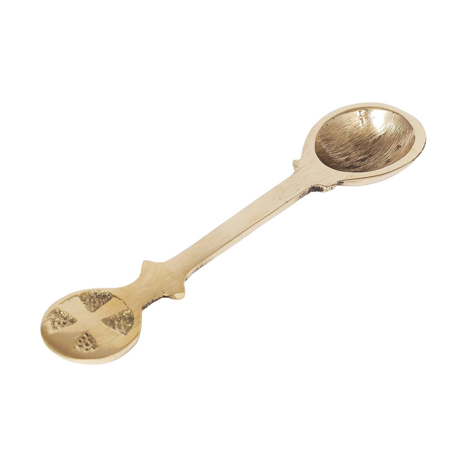 Brass Incense Spoon Celtic Cross 4"