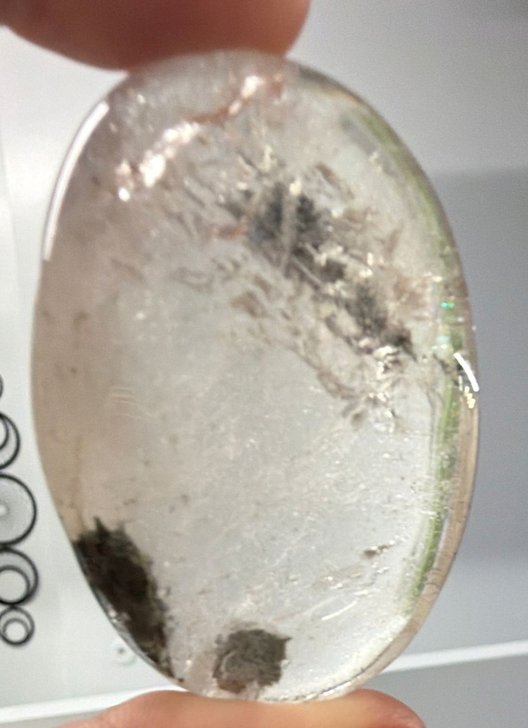 Garden Quartz Palm Stone.