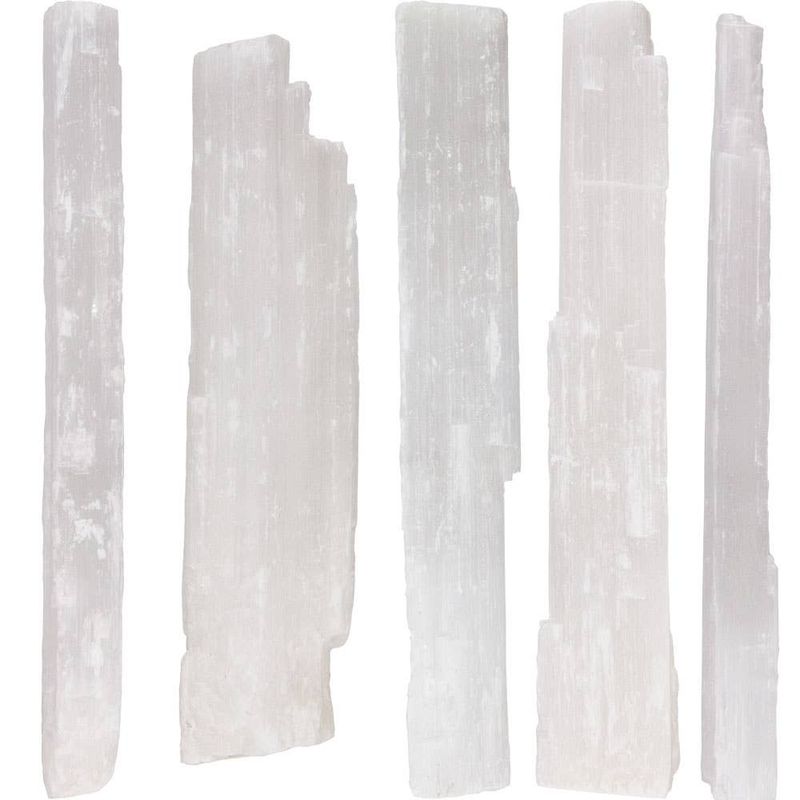 Rough Stone Specimen Wands White Selenite