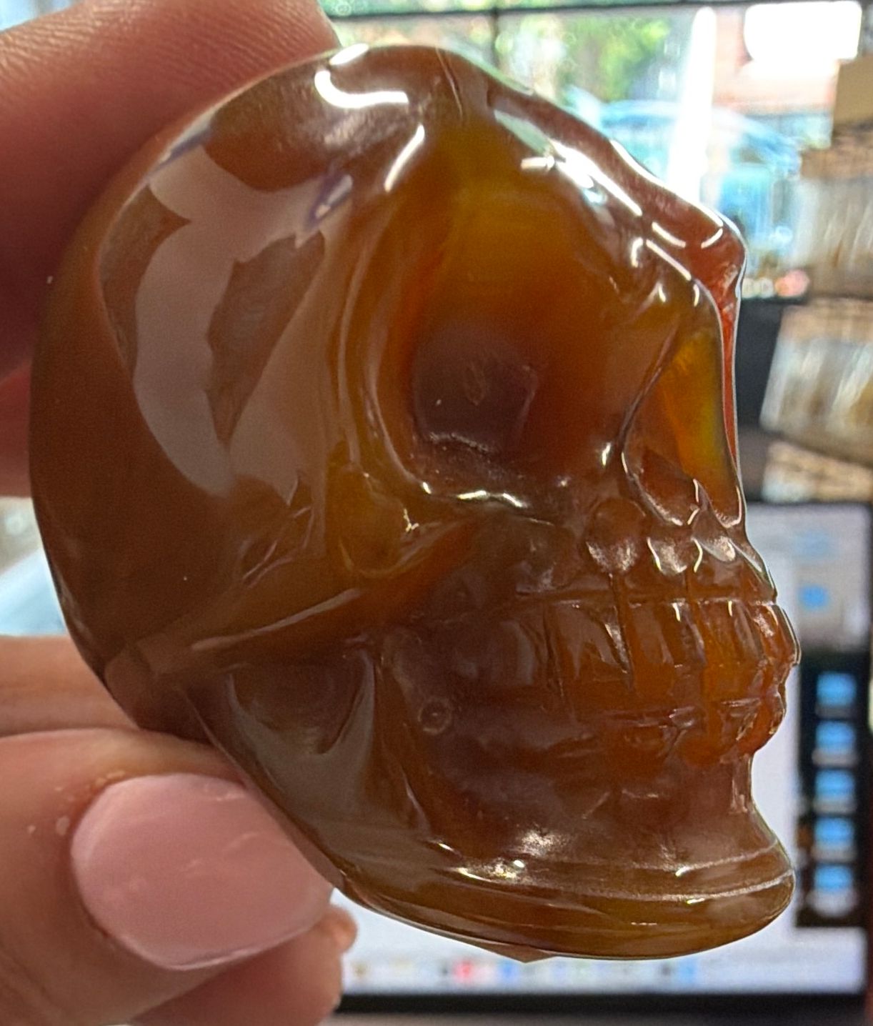 Carnelian Skull