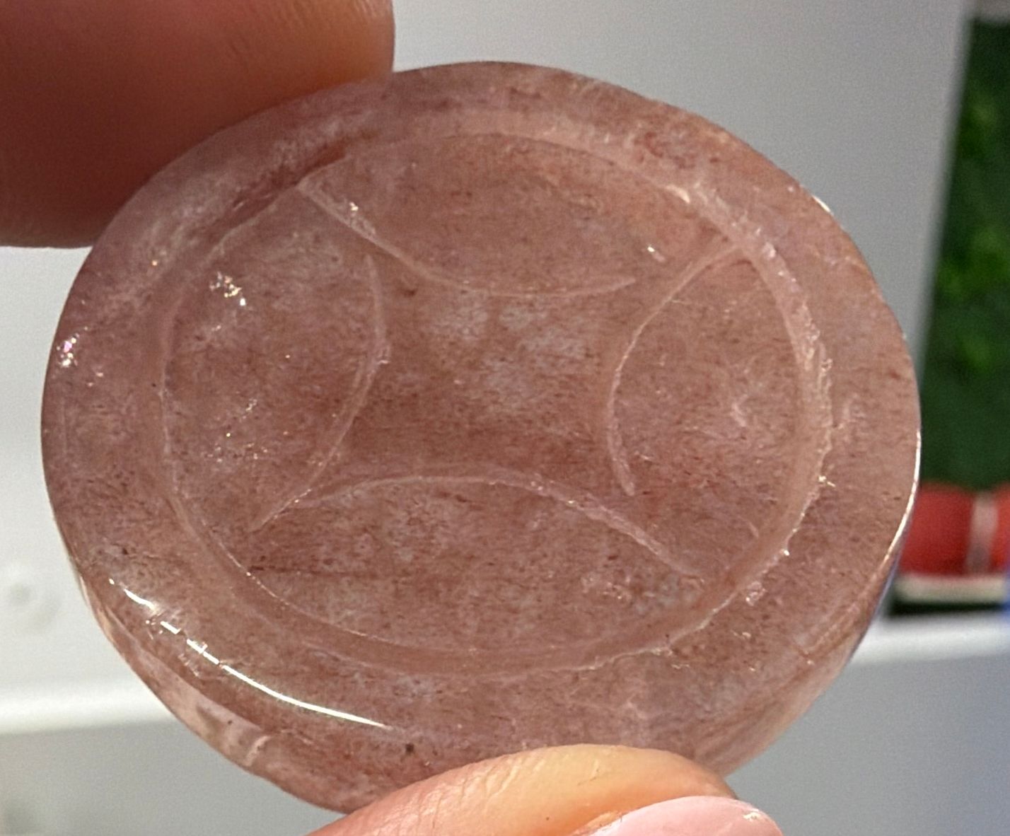 Strawberry Quartz Coin