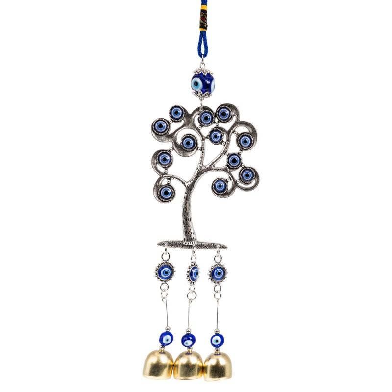 13" TREE OF LIFE &amp; EVIL EYE WALL HANGING