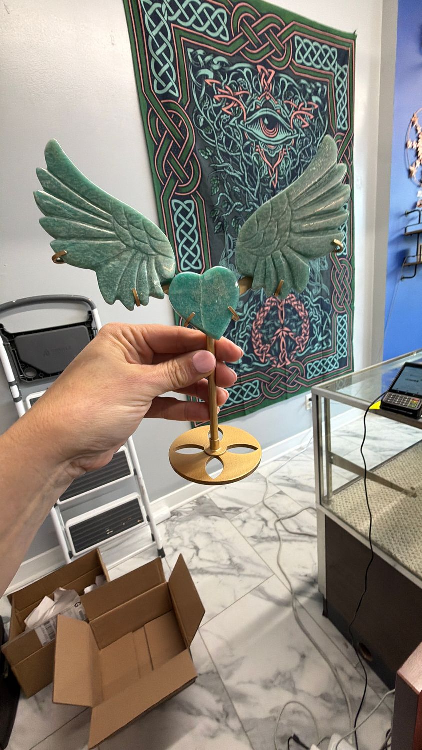 Amazonite Flying Heart