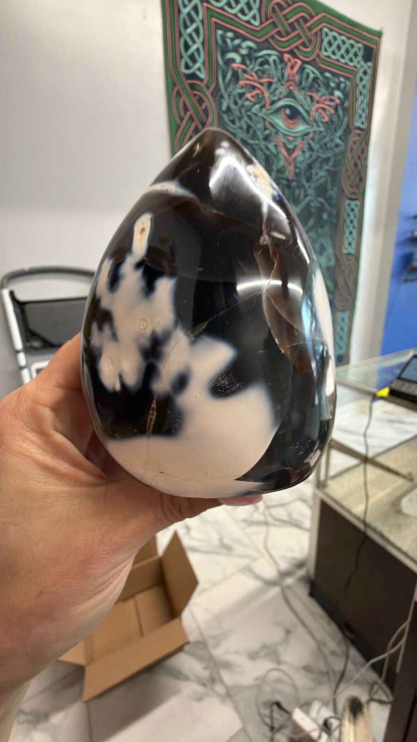 Orca Agate Freeform 4”