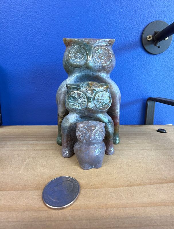 Ocean Jasper Nesting Owls