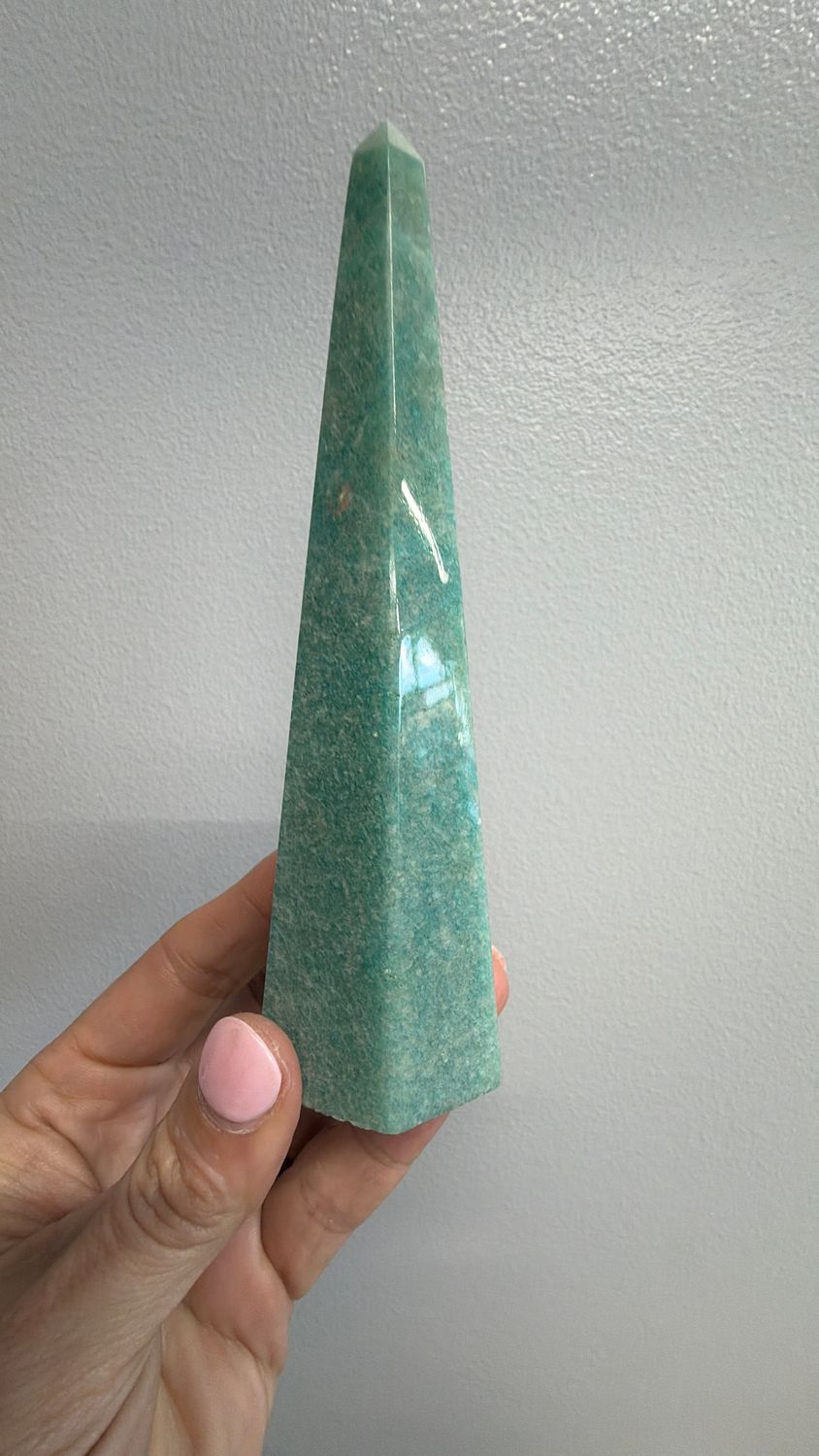 Amazonite Obelisk 6”