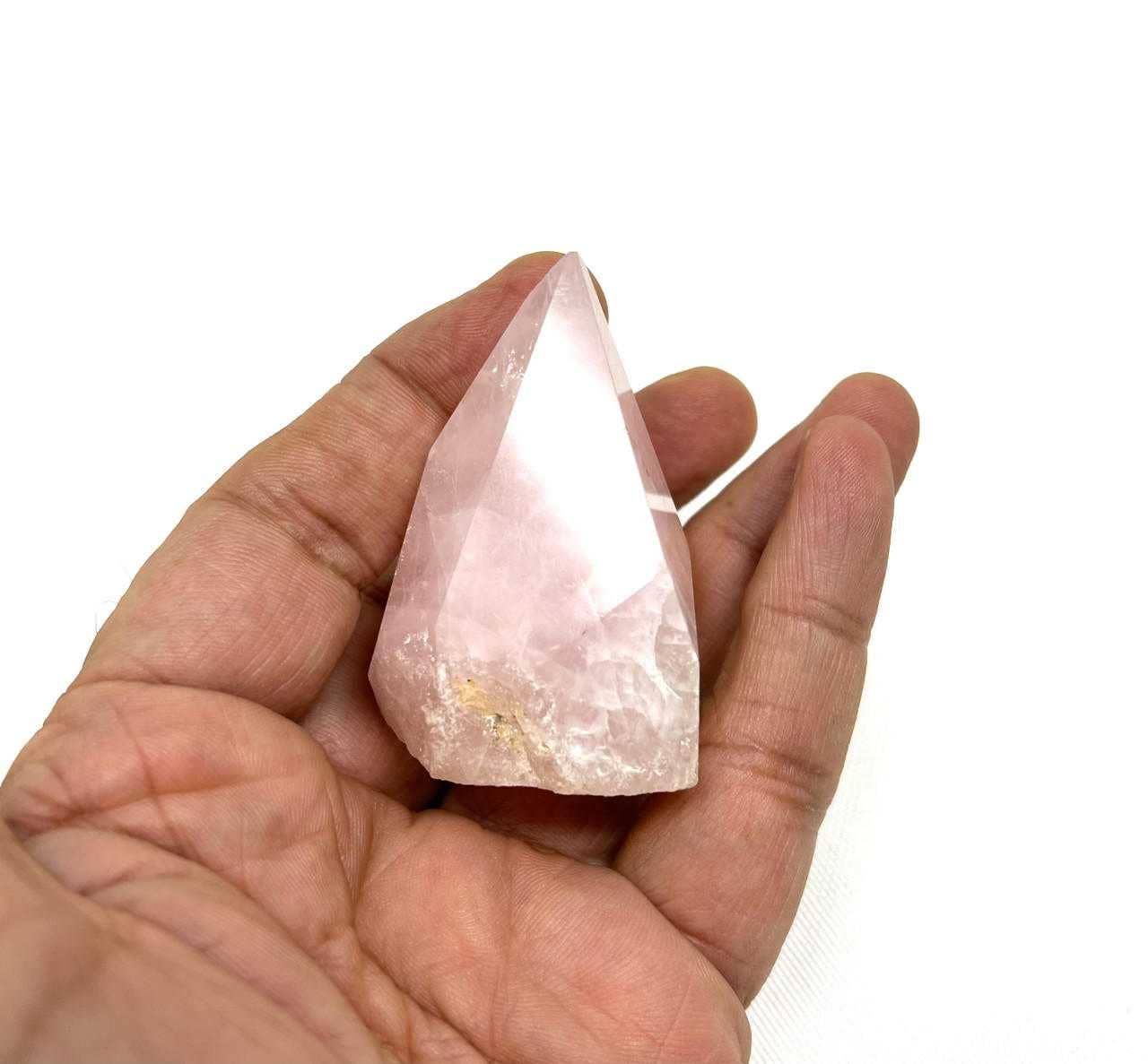 Raw Stone Point Rose Quartz