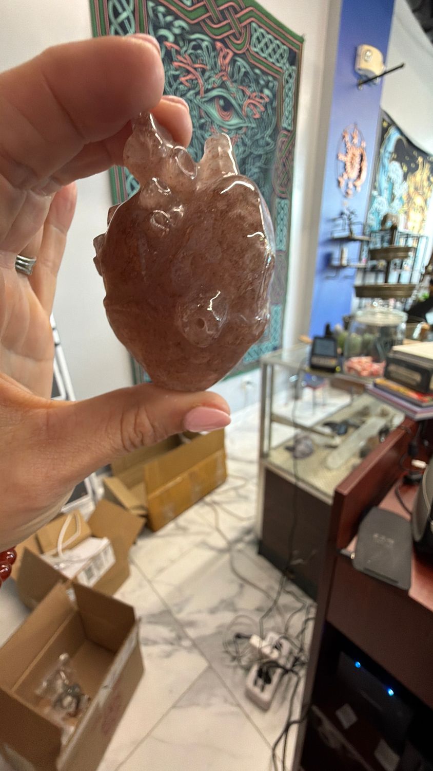 Strawberry Quartz Heart