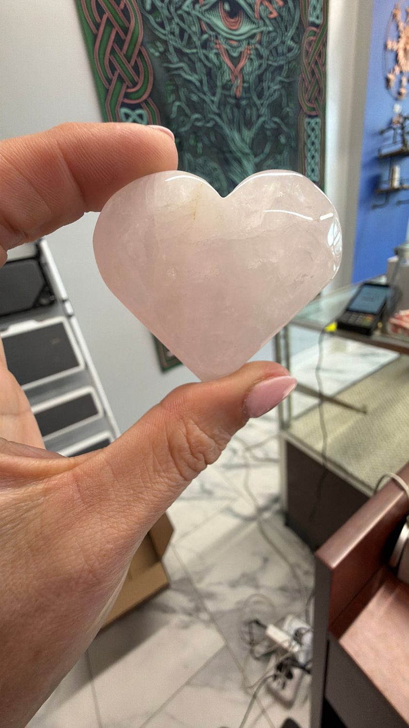 Rose Quartz Heart