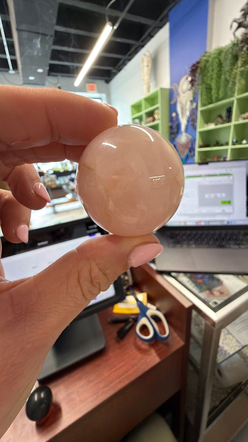 Rose Quartz Sphere 1.5”