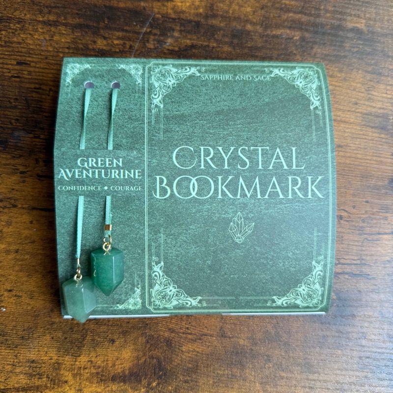 Crystal Bookmark – Green Aventurine