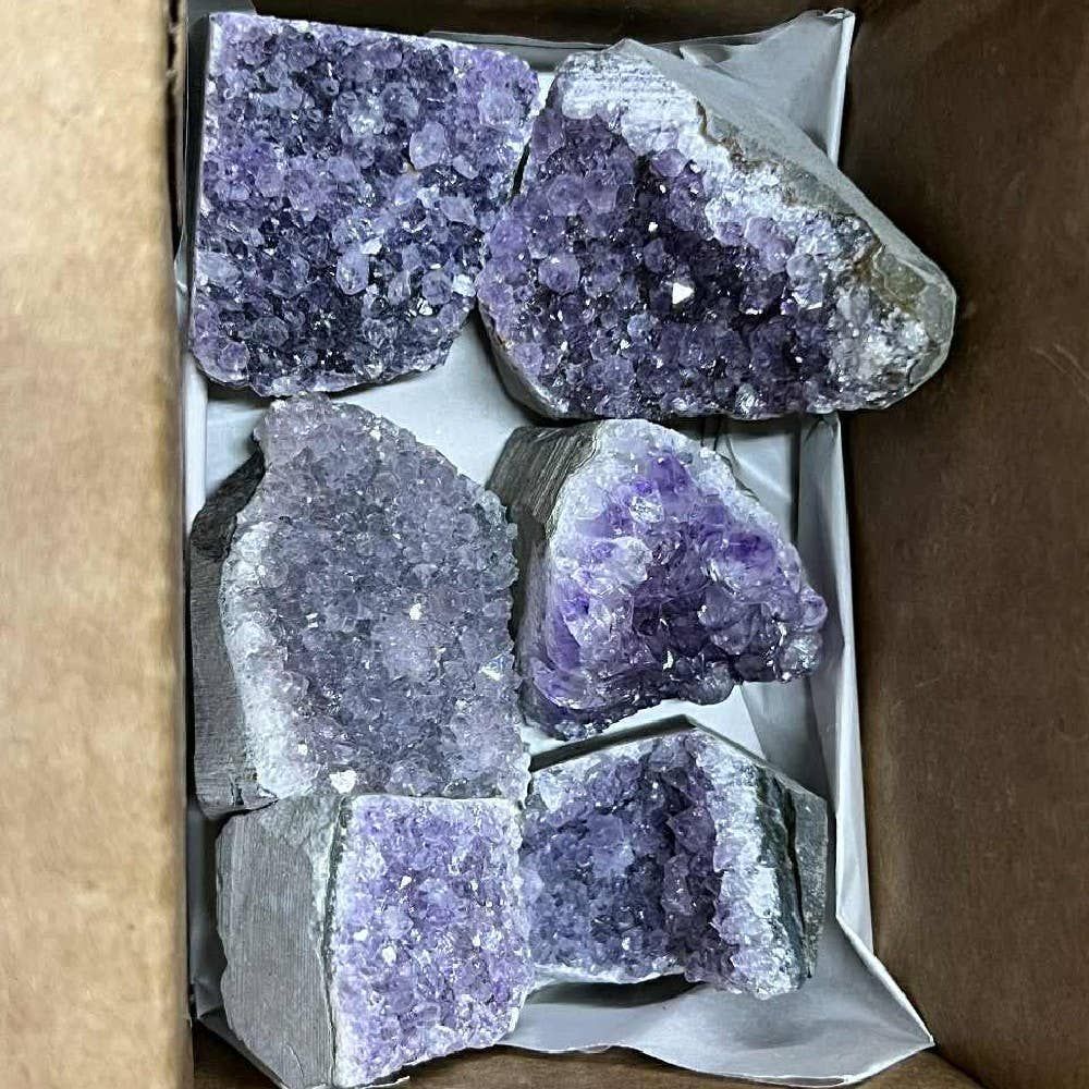 Amethyst Cut Base Clusters, Stone Type: Amethyst