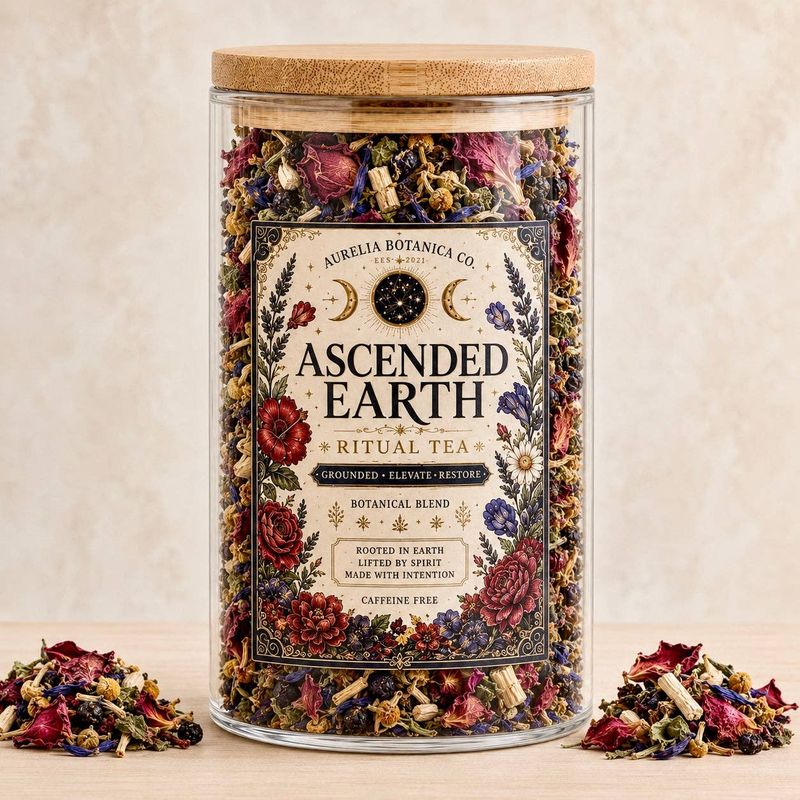 Ascended Earth Ritual Tea |Damiana &amp; Blue Lotus Sensual Blend