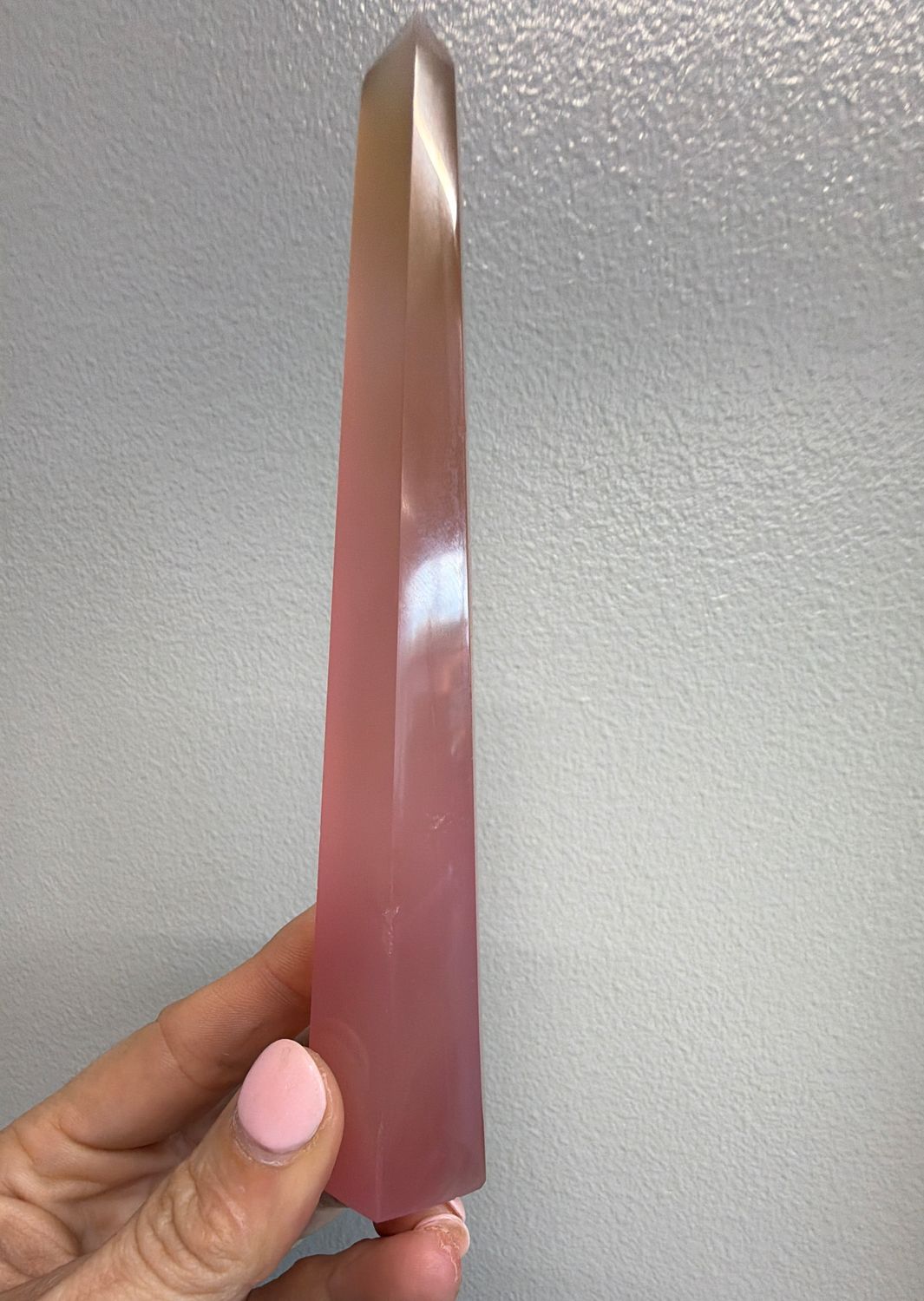 Jelly Agate Obelisk 6”