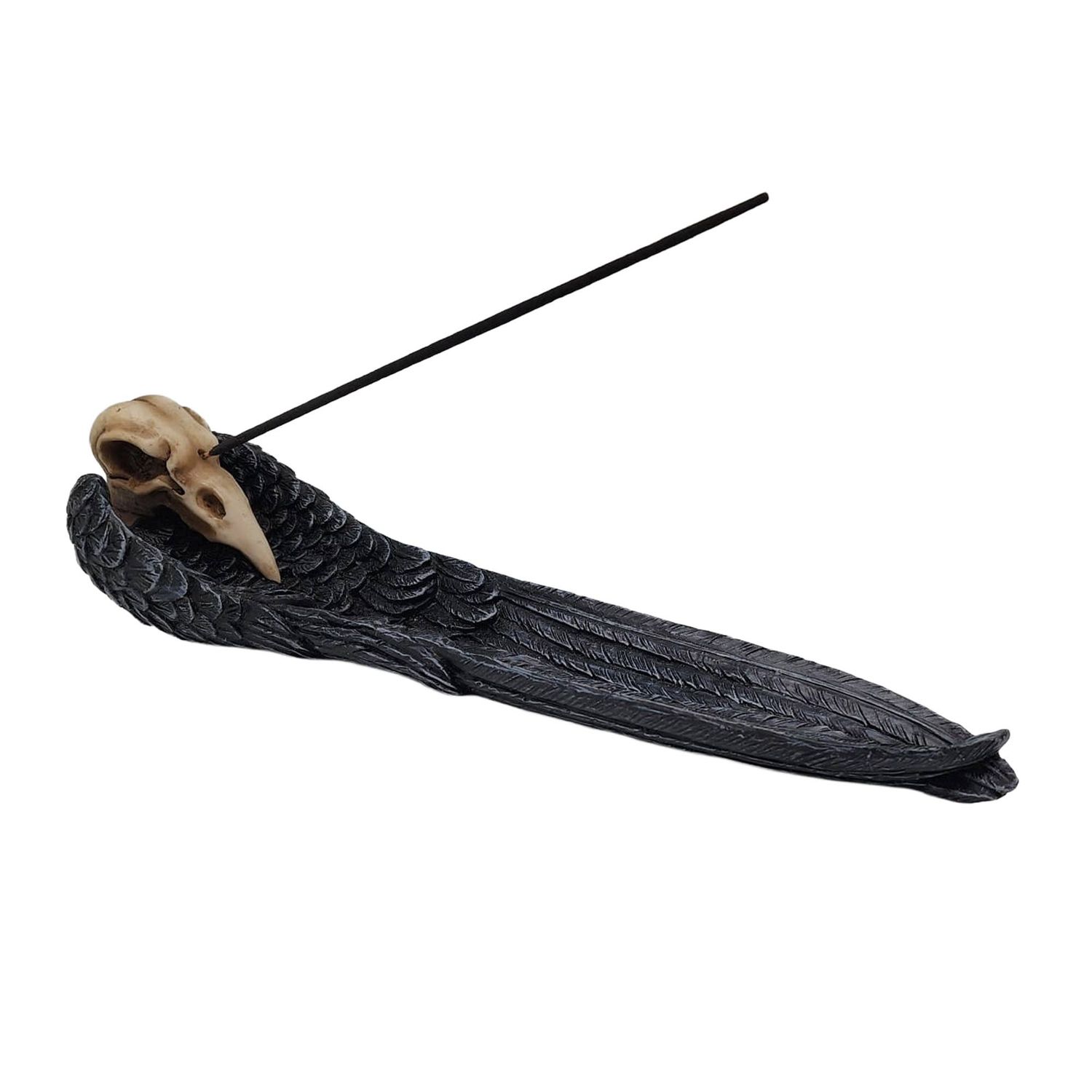 Raven Crow Skull Incense Burner