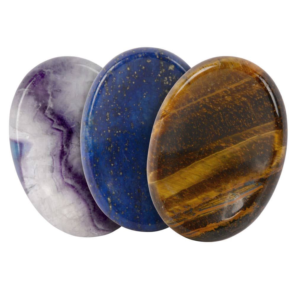 Worry Stones, Material: BLACK OBSIDIAN