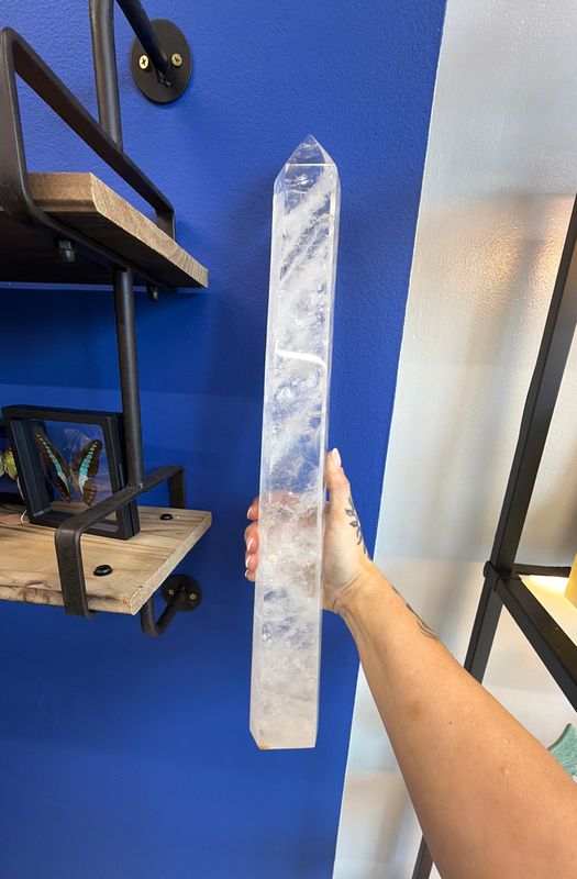 Giant Clear Quartz Tower 19.5”