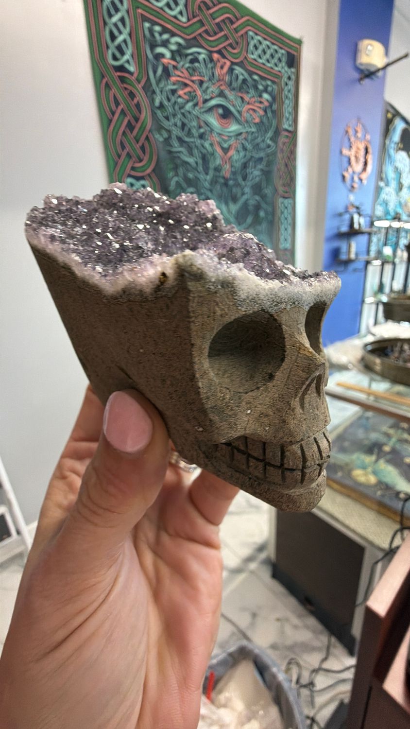Amethyst Skull 4”