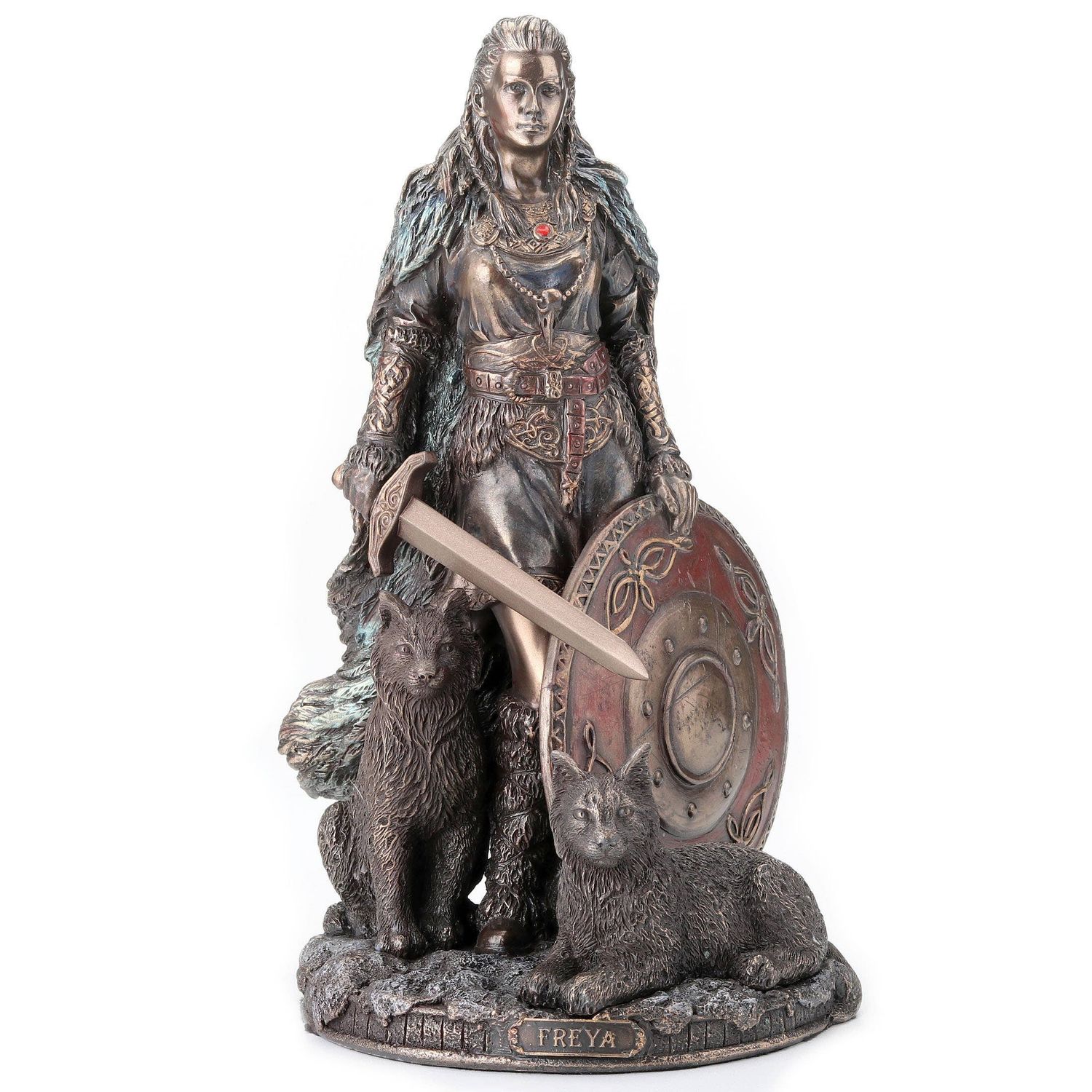 8 1/4 Inches Shield Maiden Norse Goddess Freya CCB