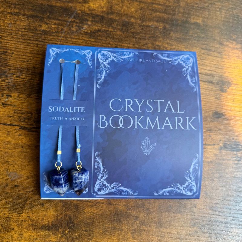 Crystal Bookmark – Sodalite