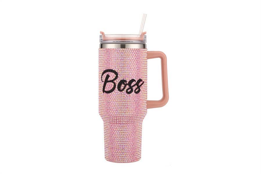 Ladies BOSS Blingy Tumbler with Handle Capacity 40oz