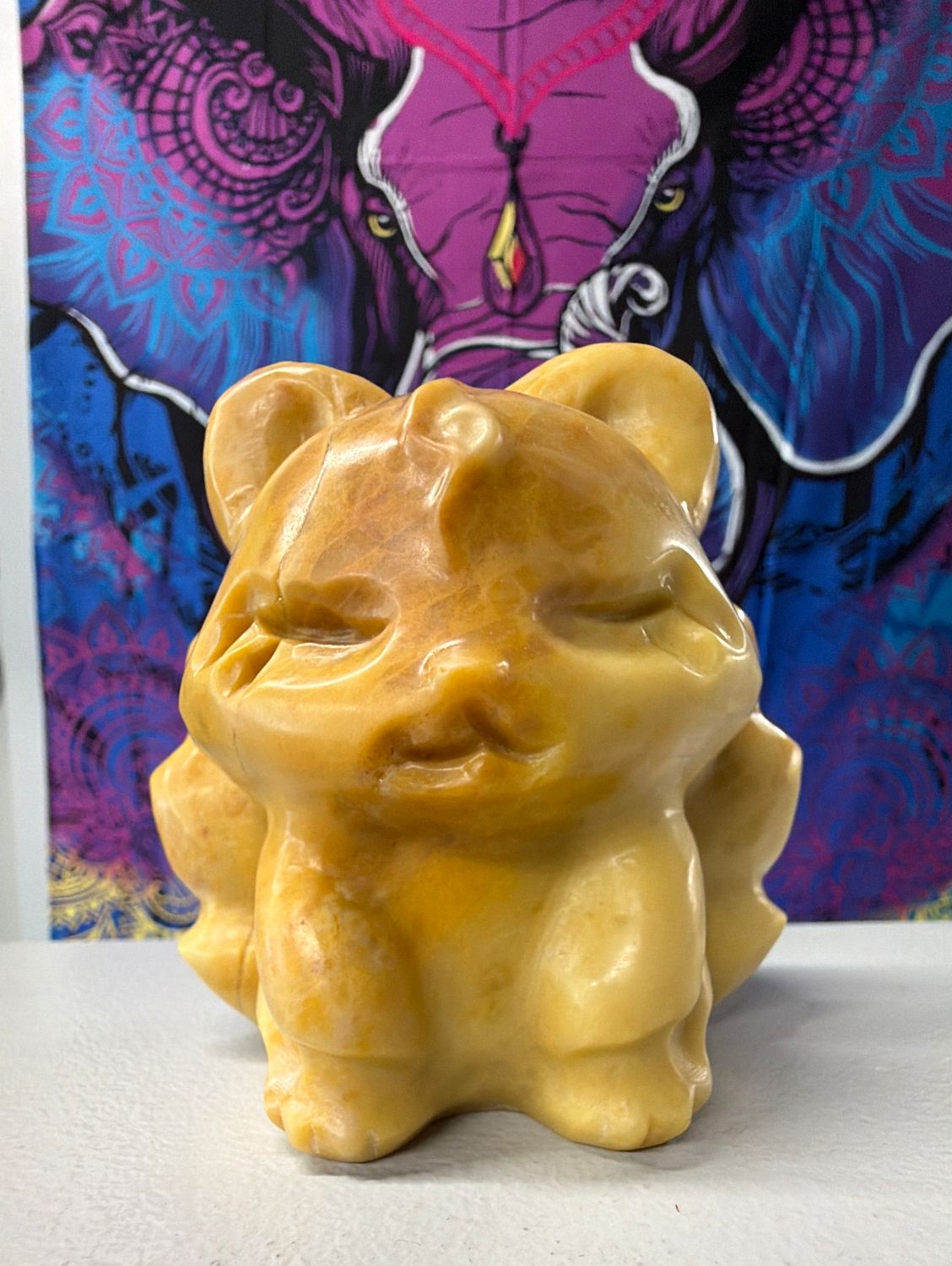 Yellow Jade Nine Tail Fox