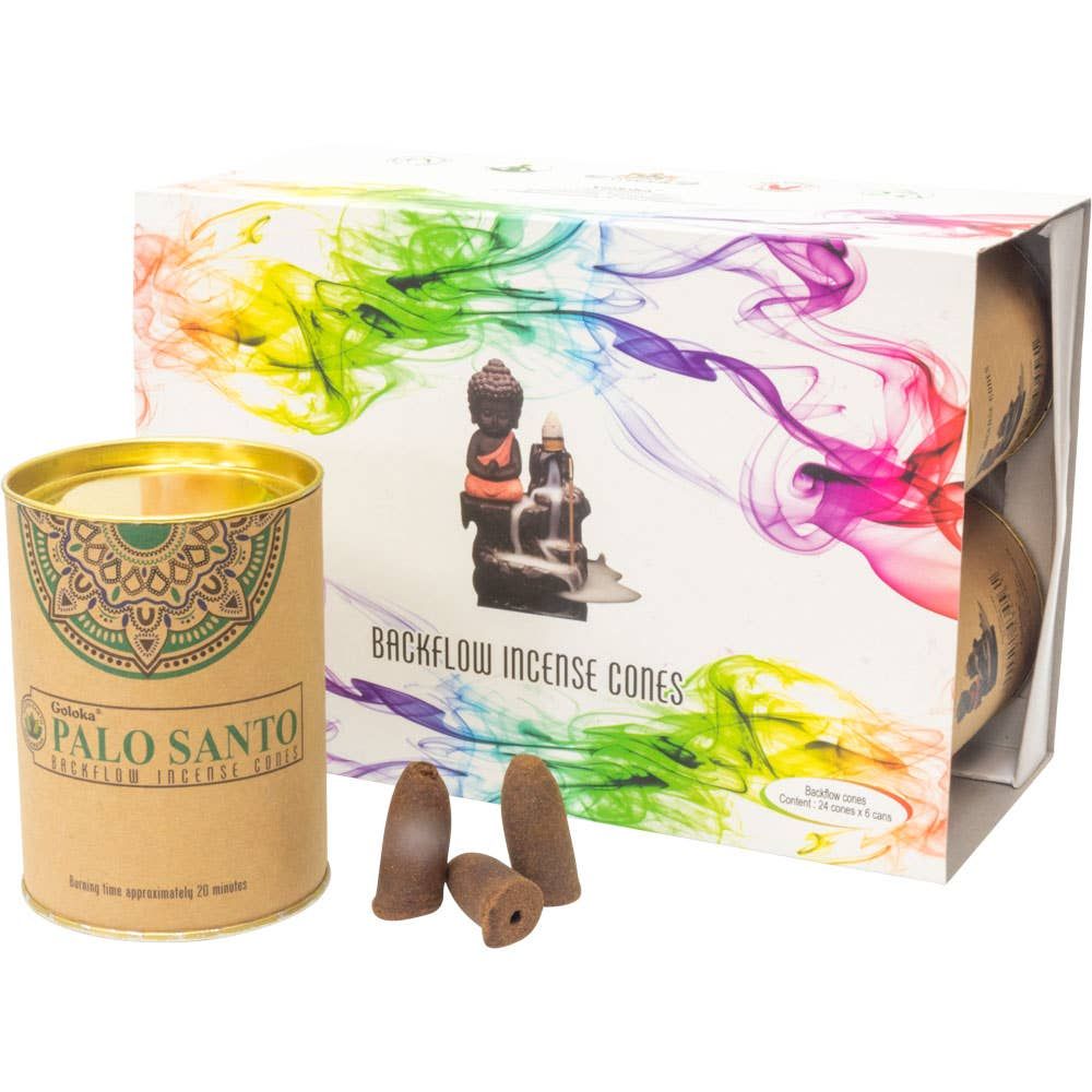 Goloka Backflow Cones 6 Cans of 24 - Palo Santo (Each)