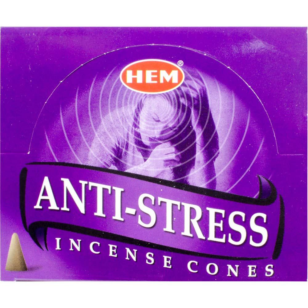 Hem Incense Cones in Display Box 10 Cones Anti-stress