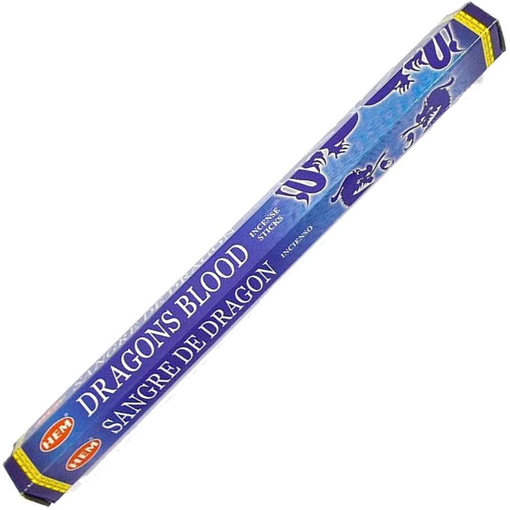 Hem Hexagonal Pack Incense 20 Gr Dragon's Blood Blue (Pk 6)