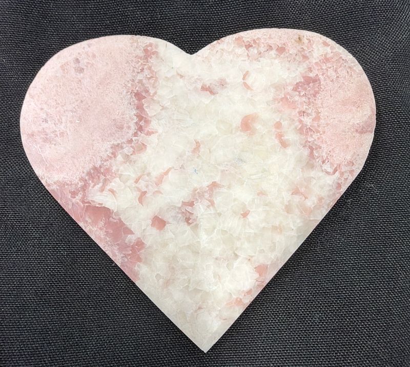 Pink Amethyst Heart 5”