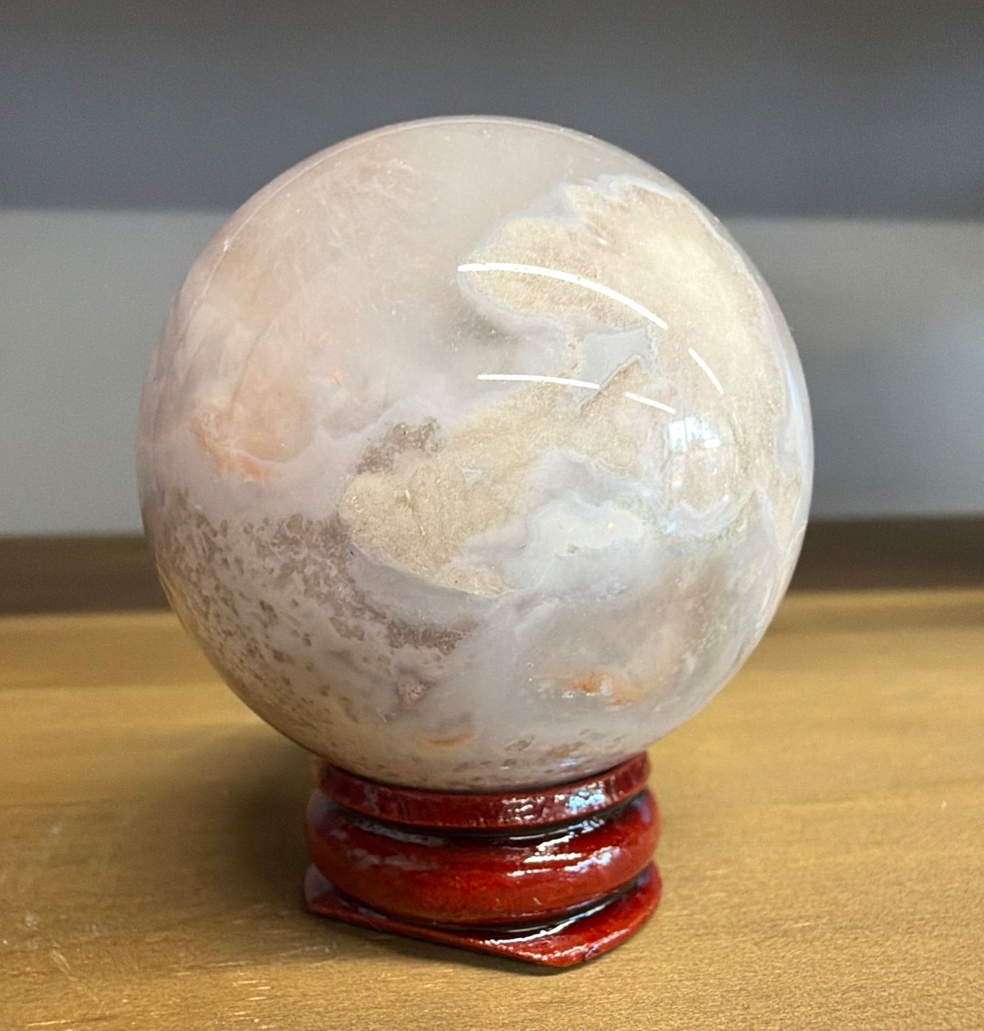 Flower Agate Sphere 2”